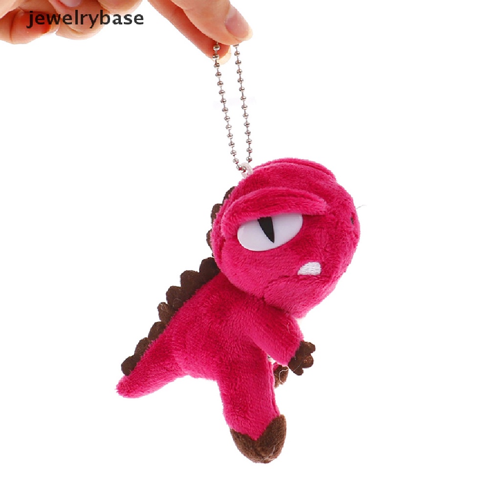 Gantungan Kunci Bentuk Boneka Dinosaurus T-Rex Bahan Plush Ukuran 12CM