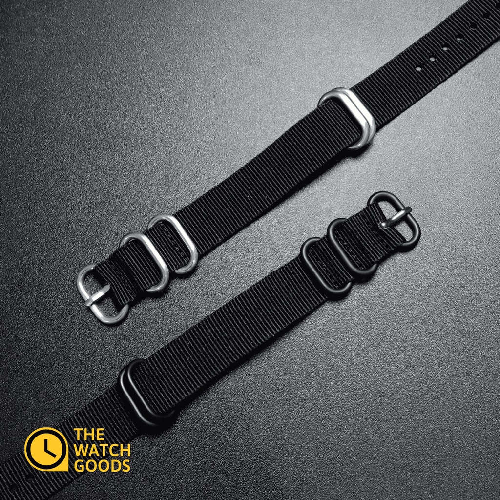 [PREMIUM QUALITY] Nato Strap Watch 20mm 22mm 24mm | Tali Jam Tangan Kanvas Nilon Zulu | Military Army Style Strap