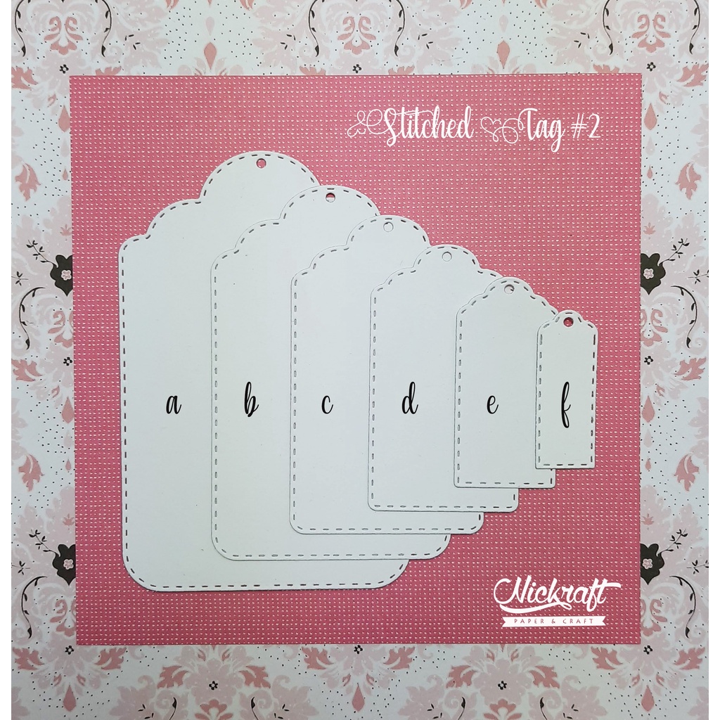 

STITCHED TAG #2 - HIASAN SCRAPBOOK KARTU UCAPAN LABEL KECIL HAMPERS