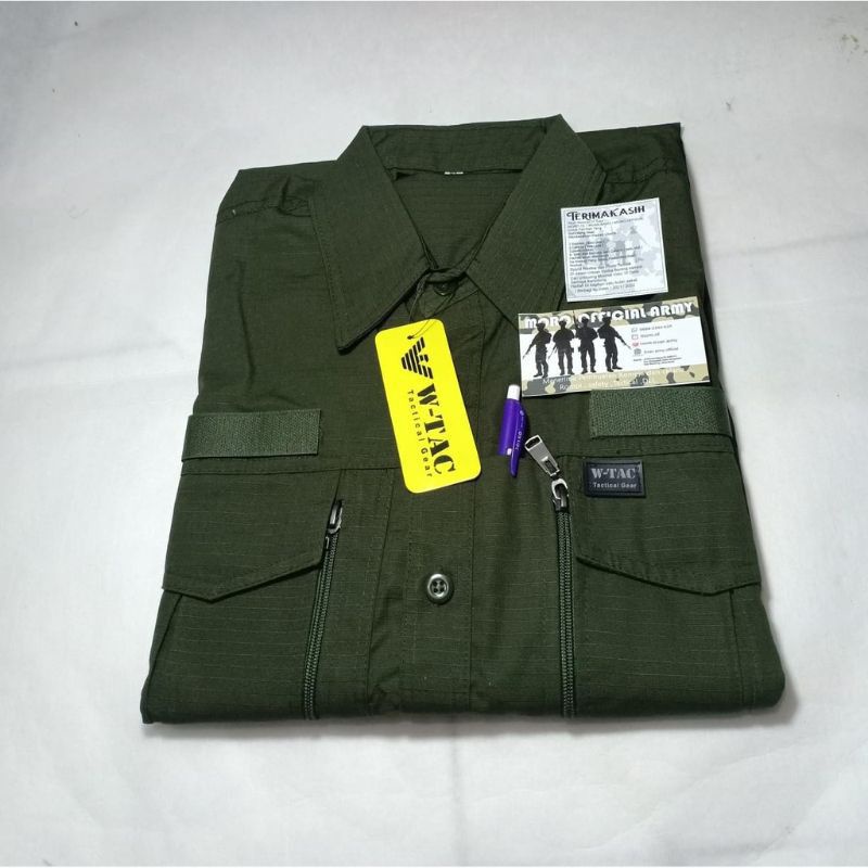KAMEJA TAKTICAL W- TAC PDL TANGAN PANJANG