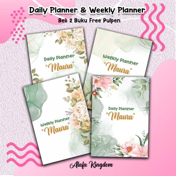 

Agenda Buku Daily Planner Dan Weekly Planner