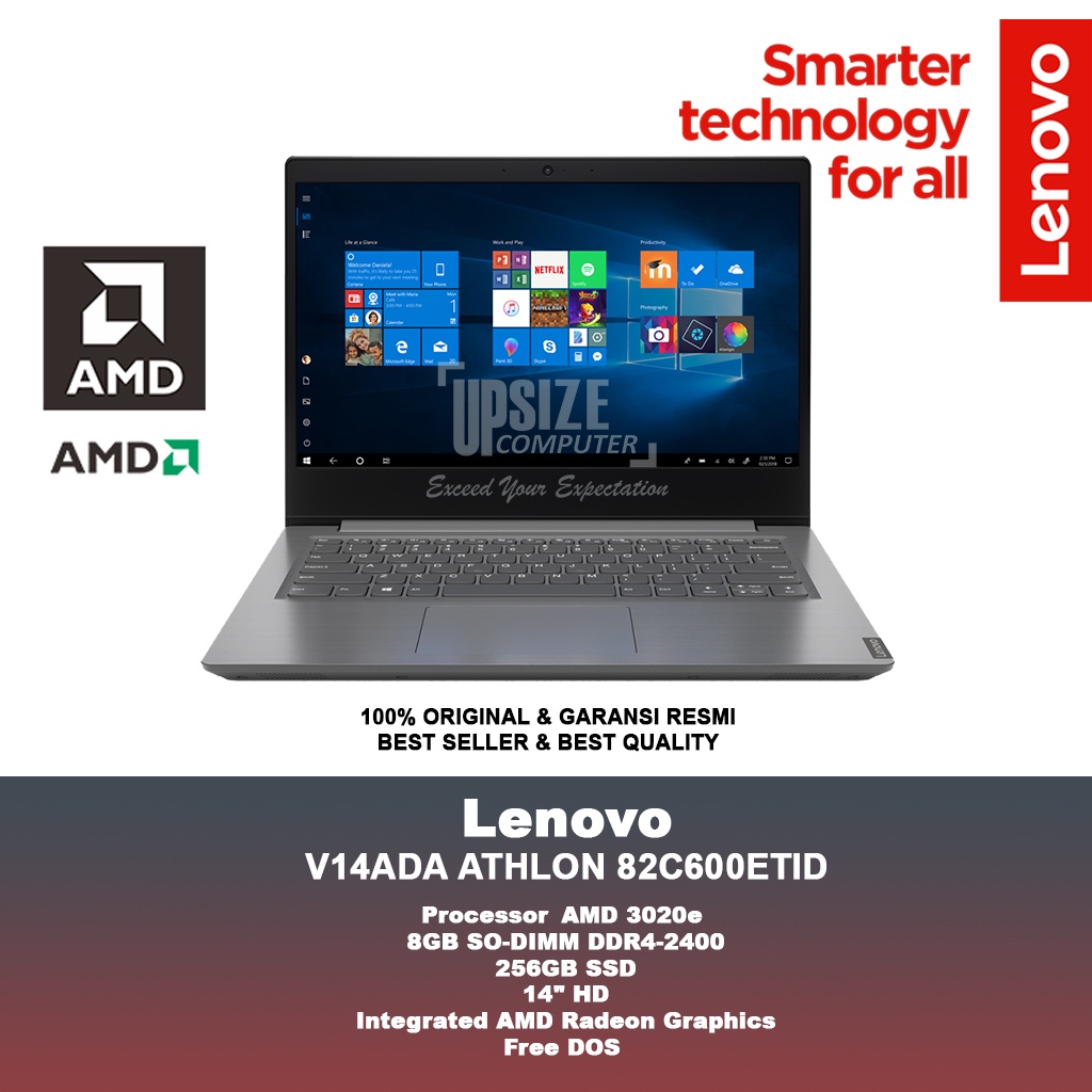 Laptop Lenovo V14 ADA ETID AMD Athlon 3020E 8GB 256GB AMD Radeon DOS New