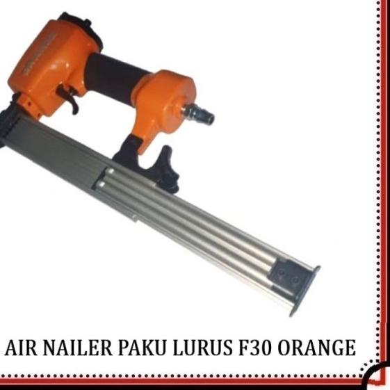 

Mesin Air Nailer Gun Staples Angin Paku Tembak Stapler F30 Orange
