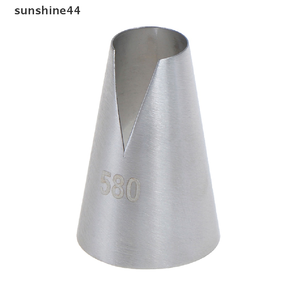 Sunshine 1PC Spuit Piping Icing Bentuk Bunga Bahan Stainless Steel Untuk Dekorasi Kue