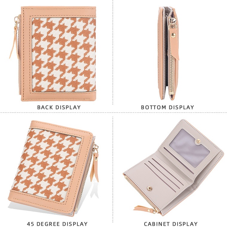 DOMPET LIPAT WANITA KECIL BAELLERRY WA613C3 ORIGINAL KULIT APRICOT UNITA KOREA CEWEK KEKINIAN REMAJA FASHION IMPORT MINI SLOT KARTU RESLETING UANG KOIN BATAM MURAH SIMPLE LUCU