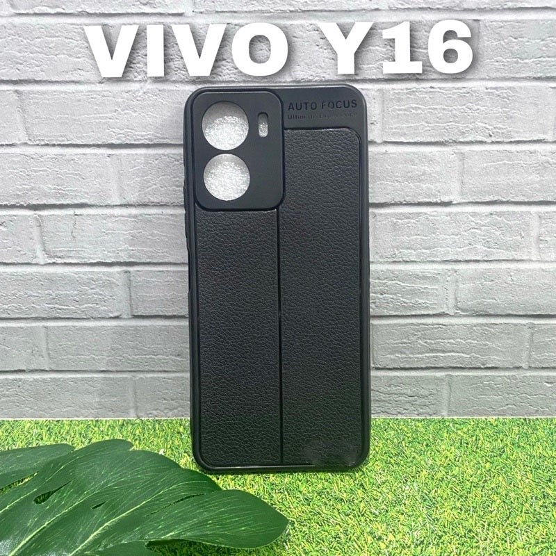 Case Auto Focus Vivo Y16 Leather Experience SoftCase Slim Ultimate / Casing Kulit