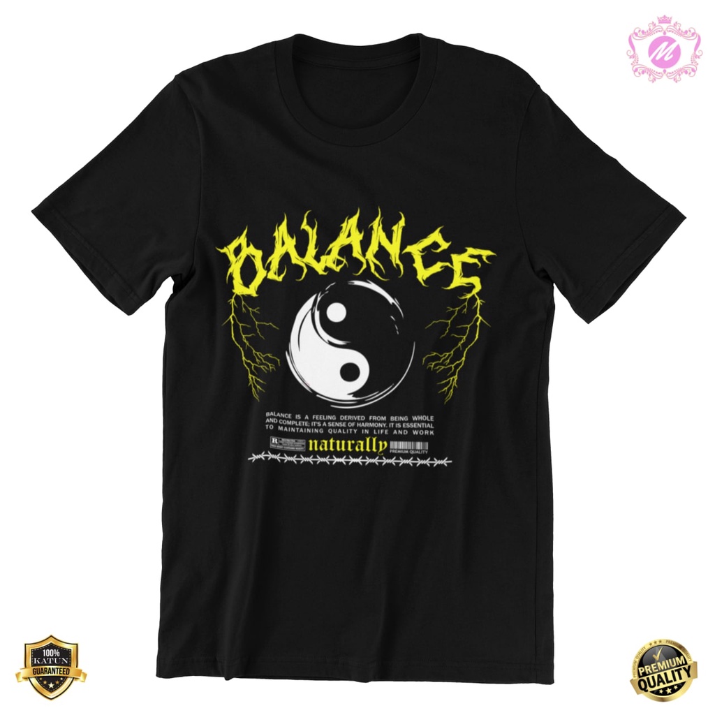 KAOS STREETWEAR PRIA WANITA BALANCE T SHIRT URBAN WEAR vol1