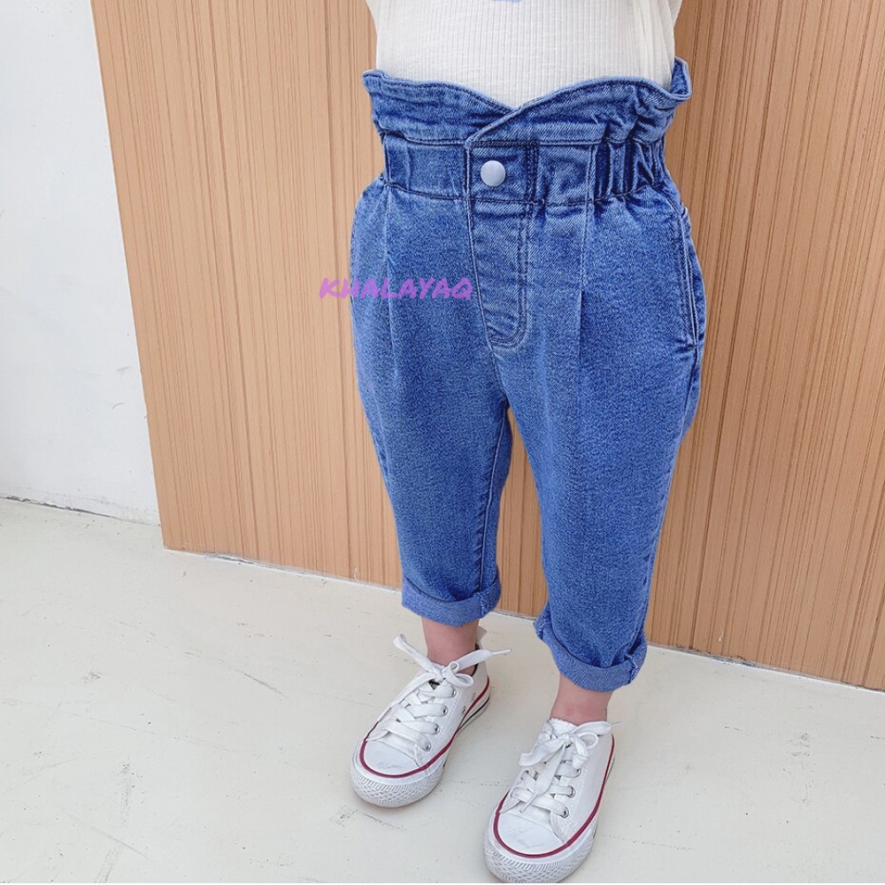 Celana Boyfriend Anak Perempuan Usia 1 - 6 Tahun Celana Jeans Berkualitas