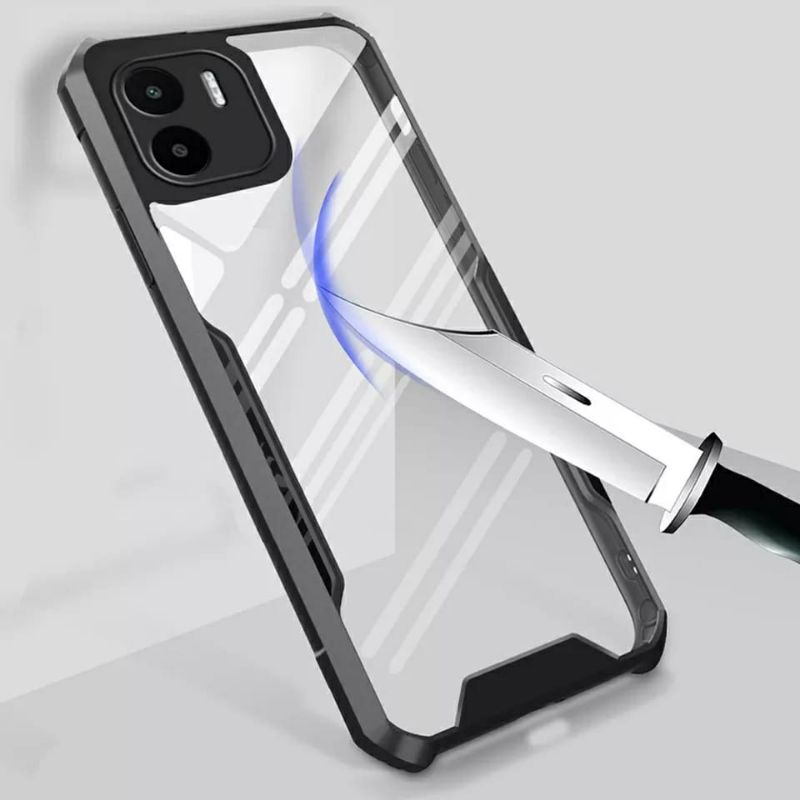 Promo Paket 3in1 Case Redmi A1 12C Softcase Shockproof Transparan Casing