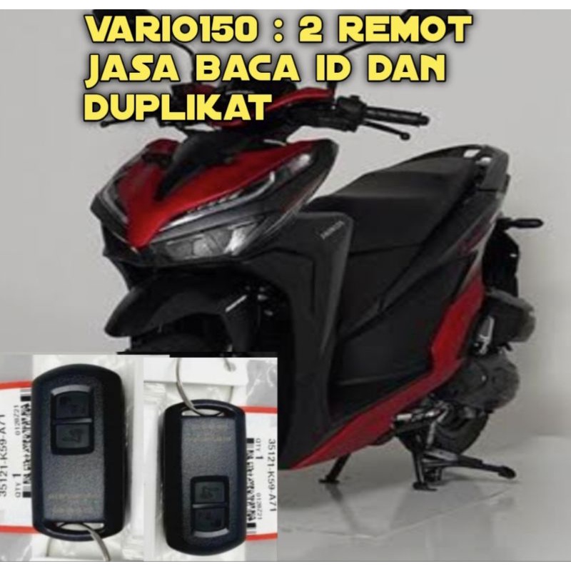 remot Vario 150 hilang semua dan hilang barcode tanpa ganti scu dan ECU (2 remot)