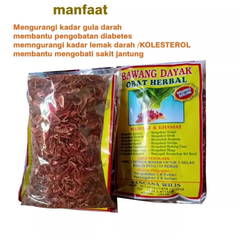 Bawang Dayak Rajang Kering 100% Bawang Dayak/Bawang Berlian