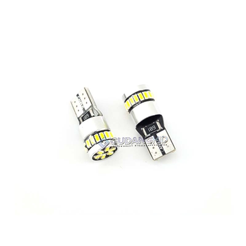 Lampu Senja T10 3014 Spextrum LED 24 Mata 12V 2W SMD 3014 400LM CANBUS