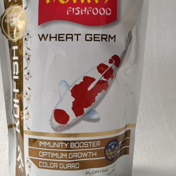 Makanan ikan koi Hokky Wheat Germ 1kg 1 kg Pakan pelet ikan koi fish f - S