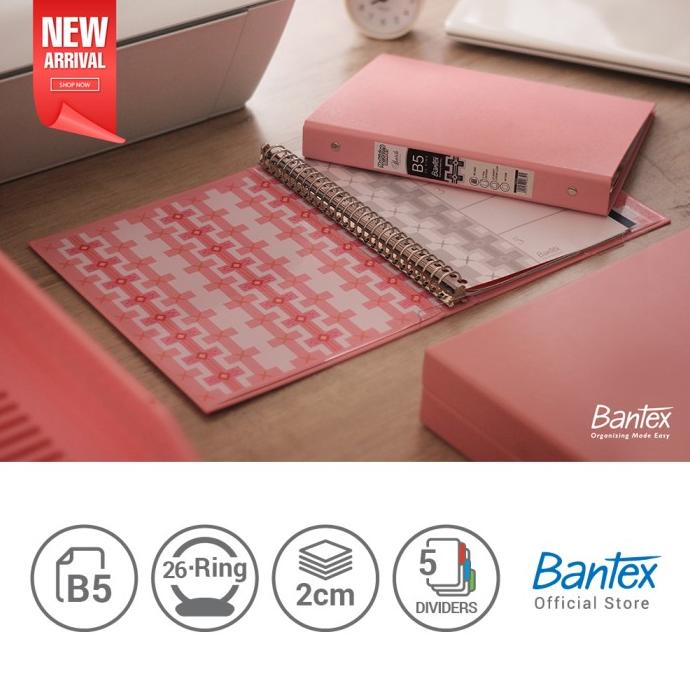 

Bantex B5 Multiring Binder - Musky Pink- Batik Series (1 Pcs) #1336 74