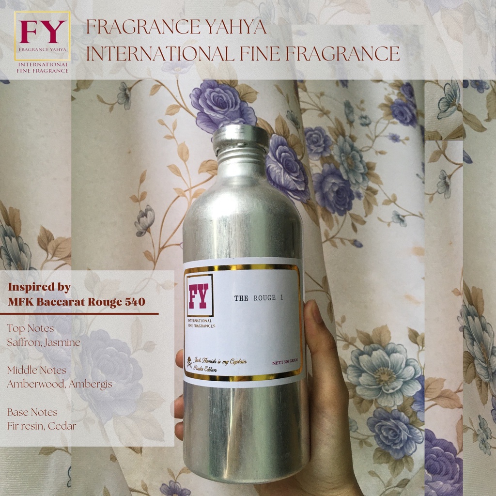 Fragrance Oil (bibit parfum) - The Rouge 1 - Inspired by MFK Baccarat Rouge 540 - FY