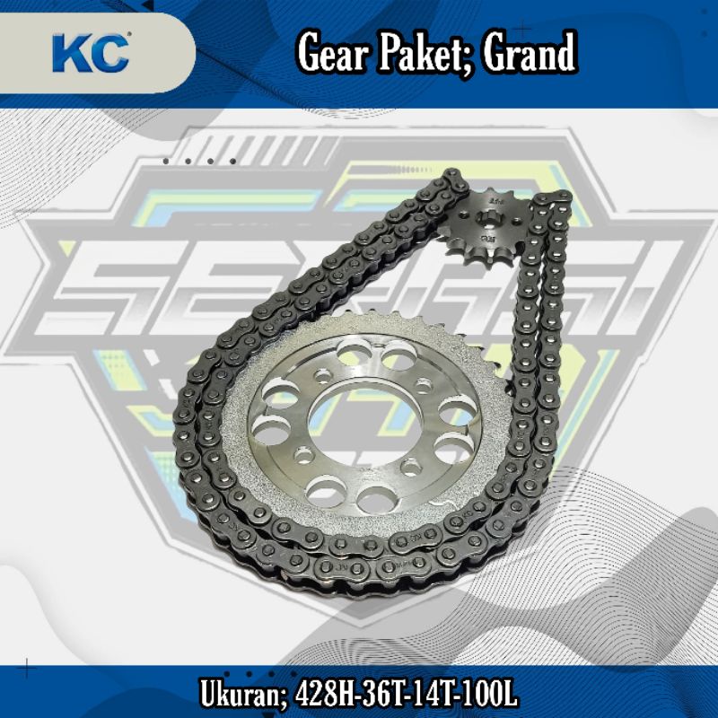 KC GEAR PAKET GRAND (428H-36T-14T-100L)