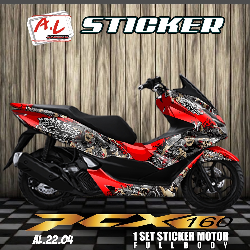 COD Decal DECAL Sticker Honda PCX 160 2021 Fullbody - Dekal All New PCX160 DESAIN one piece TERBARU 