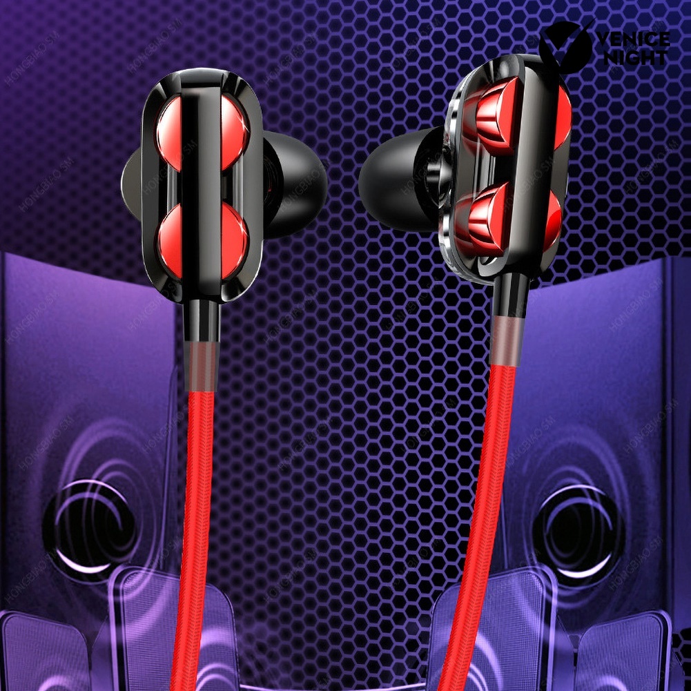 (VNEP) (Berkabel) Universal 3.5mm In-Ear HiFi Music Game Earphone dengan Mic Headset untuk Ponsel