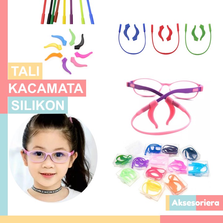 Tali Kacamata Anak | Pengait Kacamata Anak | Earhook Ear Hook Kacamata dan Strap Tali Kacamata