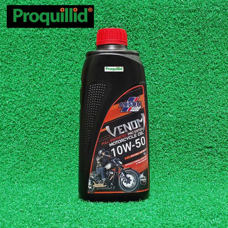 AXSON LUBE VENOM FULL SYNTHETIC PAO ESTER OIL MANUAL 10W-50 JASO MA2 API SN/CF 1 L OLI MESIN MOTOR K