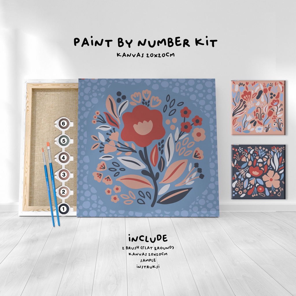 

Paint by Number KIT gardeb series Kanvas 20x20cm