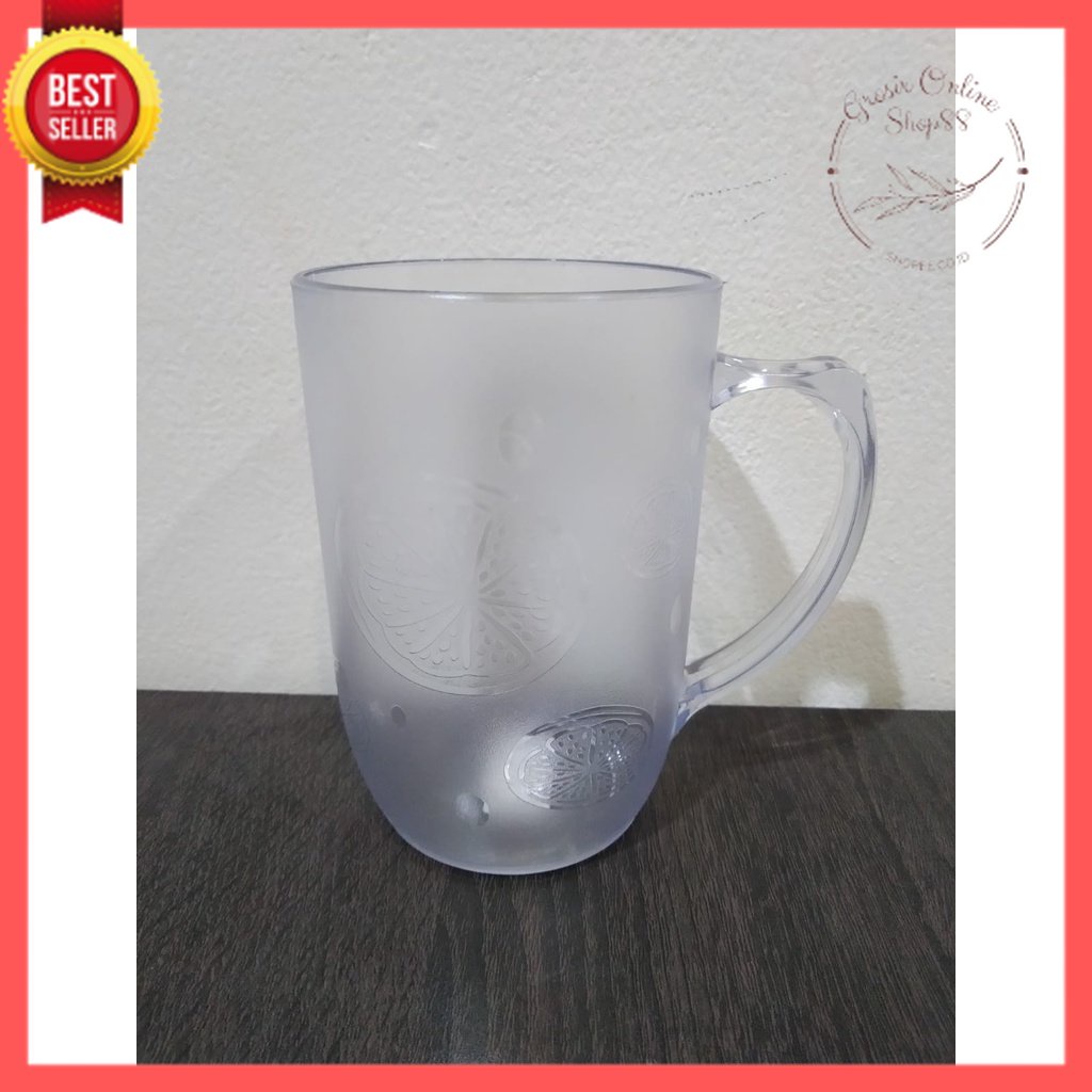 GOS - B111- Gelas Minum Kristal - Gelas Bening 400ml - Gelas Minum Plastik