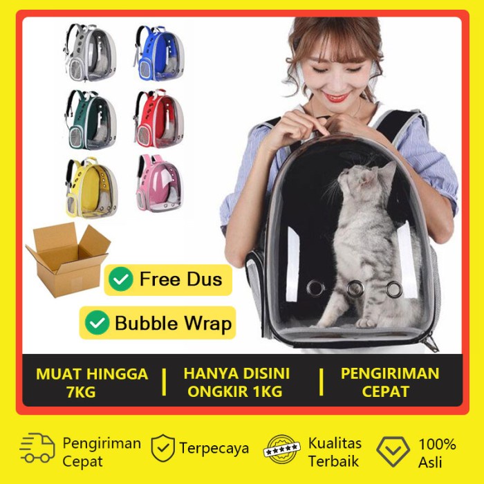 Cargo Tas Astronot Kucing Anjing Tas Transparan Pet Cargo Tas Ransel