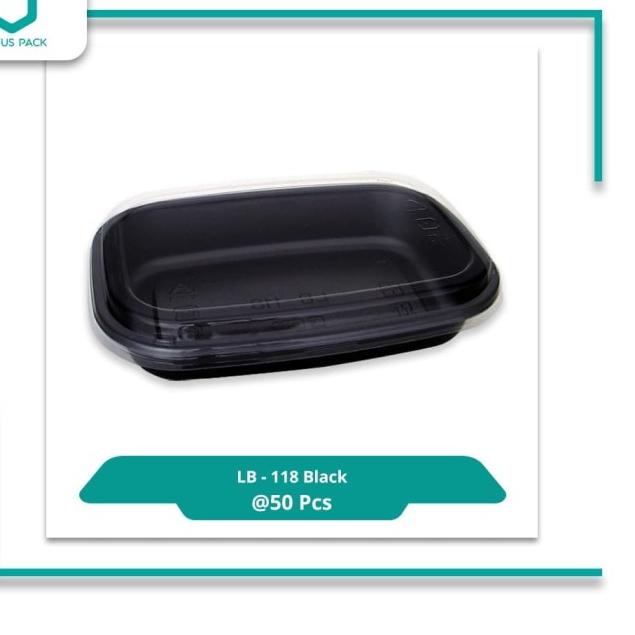 

Virtuspack/ Mika / Tray Spaghetti / Lunch Box LB-118 Black/ 50pcs