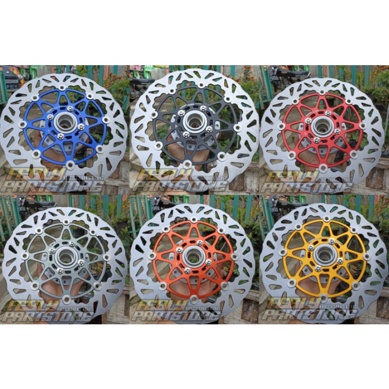 PAKET SET TROMOL YAMAHA PIRINGAN CAKRAM PSM FLOATING DISC 300MM TROMOL DEPAN ASSY YAMAHA JUPITER Z V