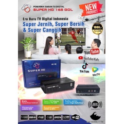 SuperHD 168 Set Top TV Box DVBT2 Super HD168 Digital DVB T2 Antena UHF PnP