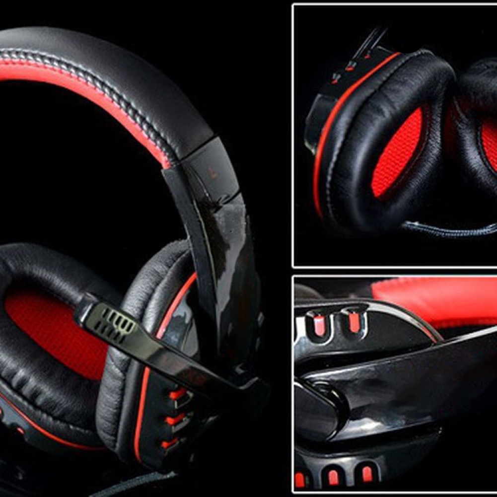 (VNEP) (Berkabel) VP-X9 3.5mm Over-ear Headphone HiFi Bass Surround Stereo Headset dengan Mic