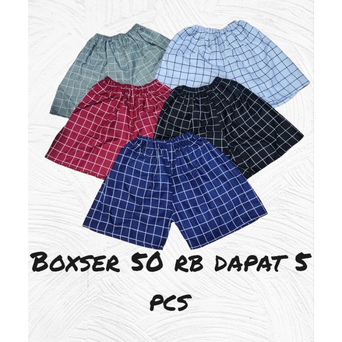 BOXER 50 RB DAPAT 5/KOLOR MURAH/BOXSER MURAH/CELANA TIDUR MURAH /CELANA SANTAI MURAH