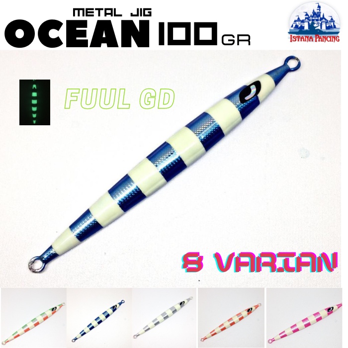 METAL JIG OCEAN JIG PEBBLE STICK 100GR MANCING MANIA