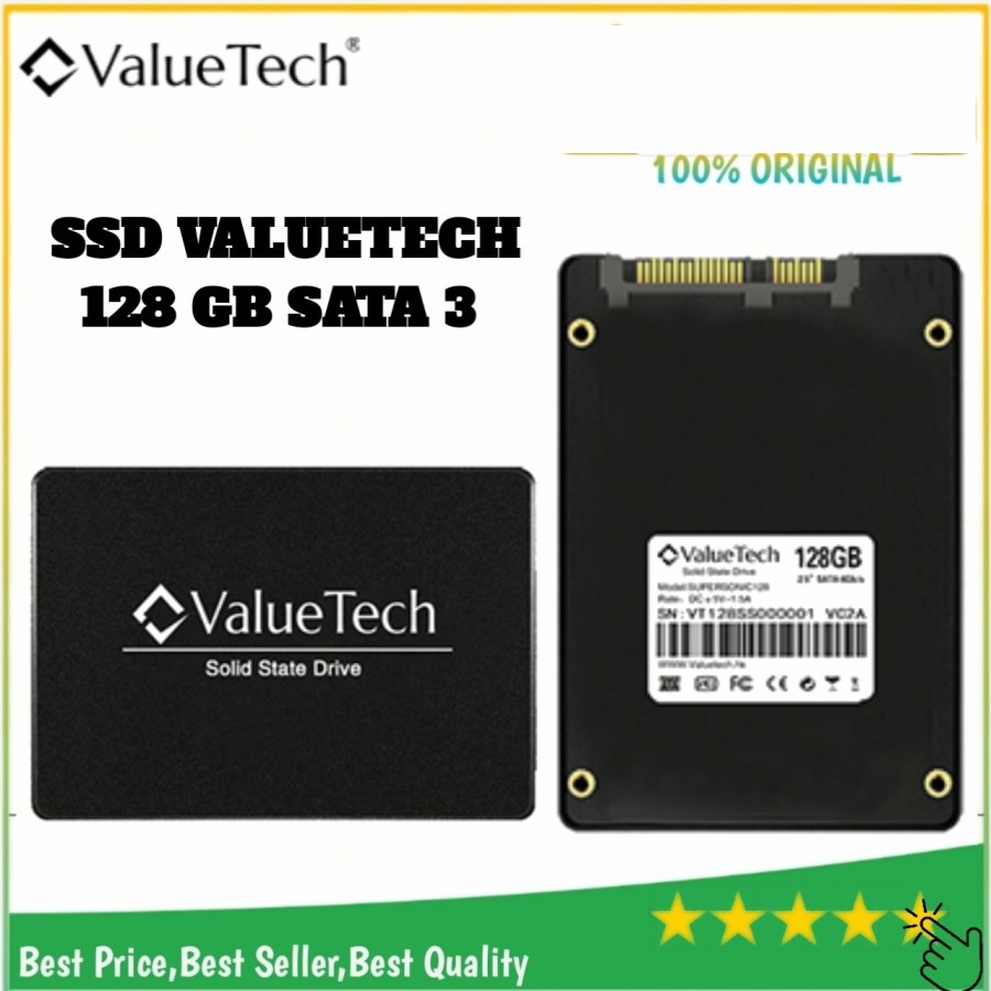 VALUETECH SSD SATA3 128GB/256GB/512GB/1TB
