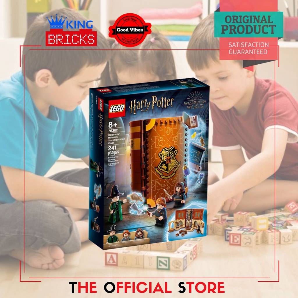 LEGO Original HARRY POTTER 76382 Hogwarts Moment Transfiguration Class - Mainan Anak Kreatif Disney