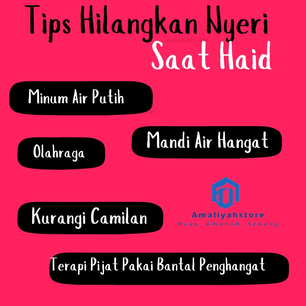 Bantal Terapi Perut Pemanas Elektrik Pereda Nyeri Haid / Kantong Kompres Air Panas Penghilang Sakit Haid Datang Bulan Original