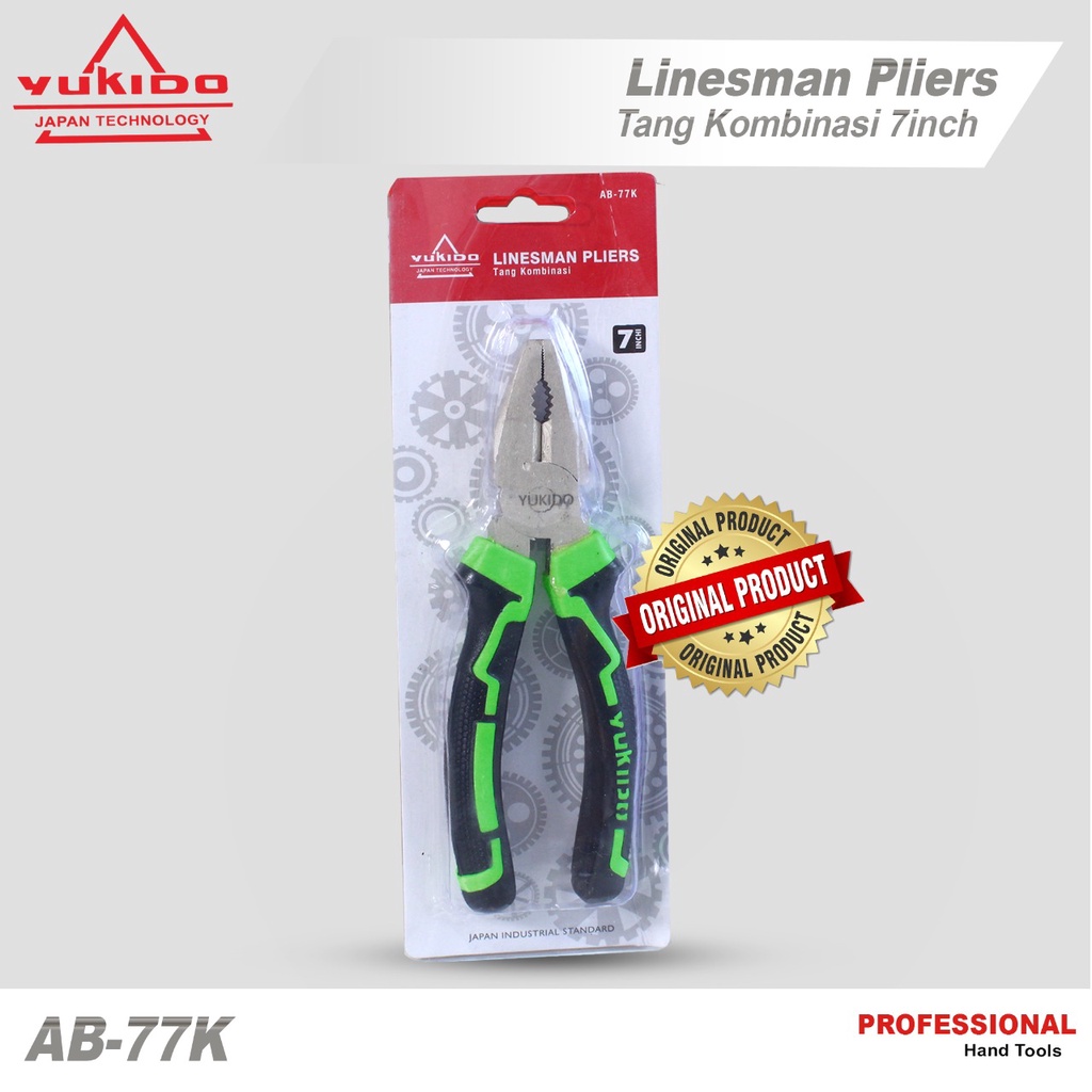 YUKIDO Tang kombinasi 7&quot; 7in 7 inch 7 inci Plier Combination Pliers Serbaguna TANG MULTIFUNGSI TANG LISTRIK