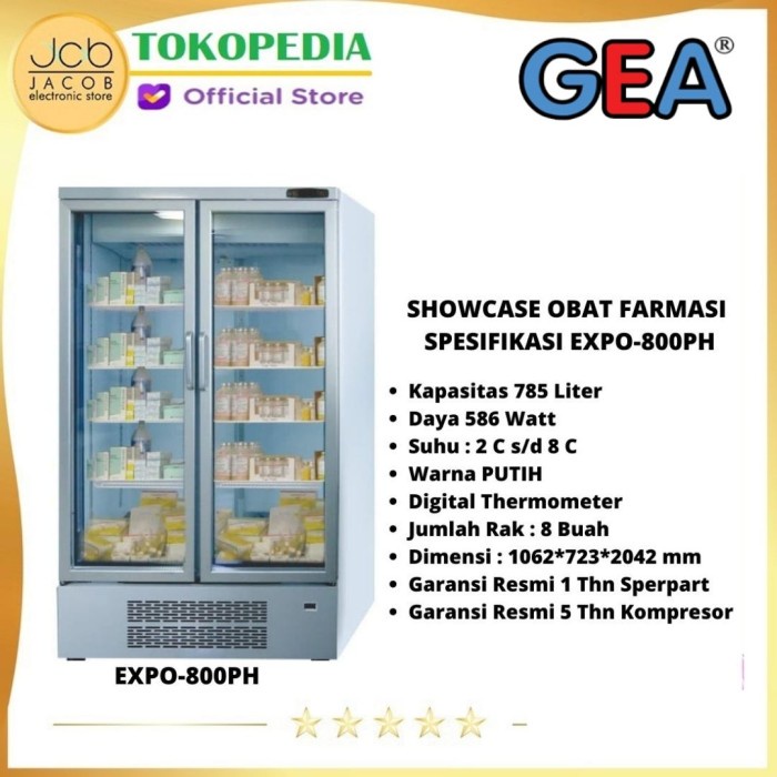 GEA GETRA PHARMACEUTICAL REFRIGERATOR KULKAS OBAT FARMASI EXPO 800PH