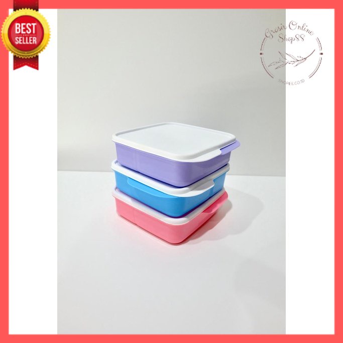 GOS - A312 - Lunch Box Tempat Makan Anak 3 Sekat - Kotak Bekal Makanan Plastik Souvenir Kado Ultah