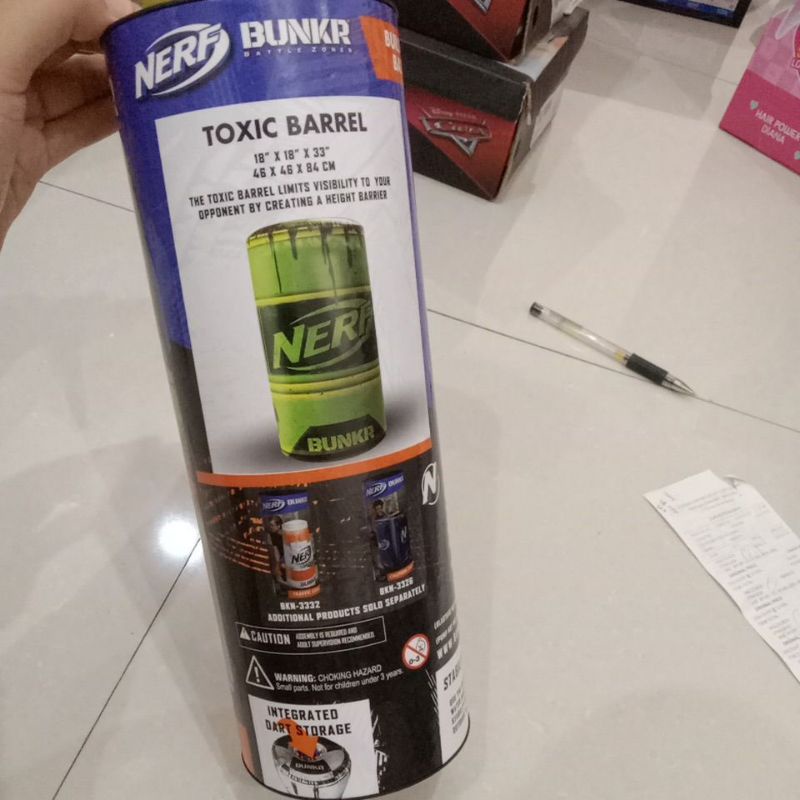 Mainan Nerf Bunker Toxic Barrel