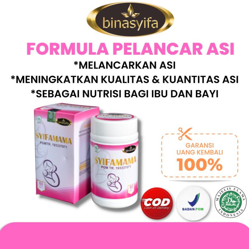 Jual Asi Booster Melancarkan Asi Vitamin Ibu Menyusui 500mg 60kapsul