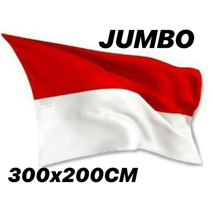 Bendera Indonesia Merah Putih Kain Jumbo Size 300X200