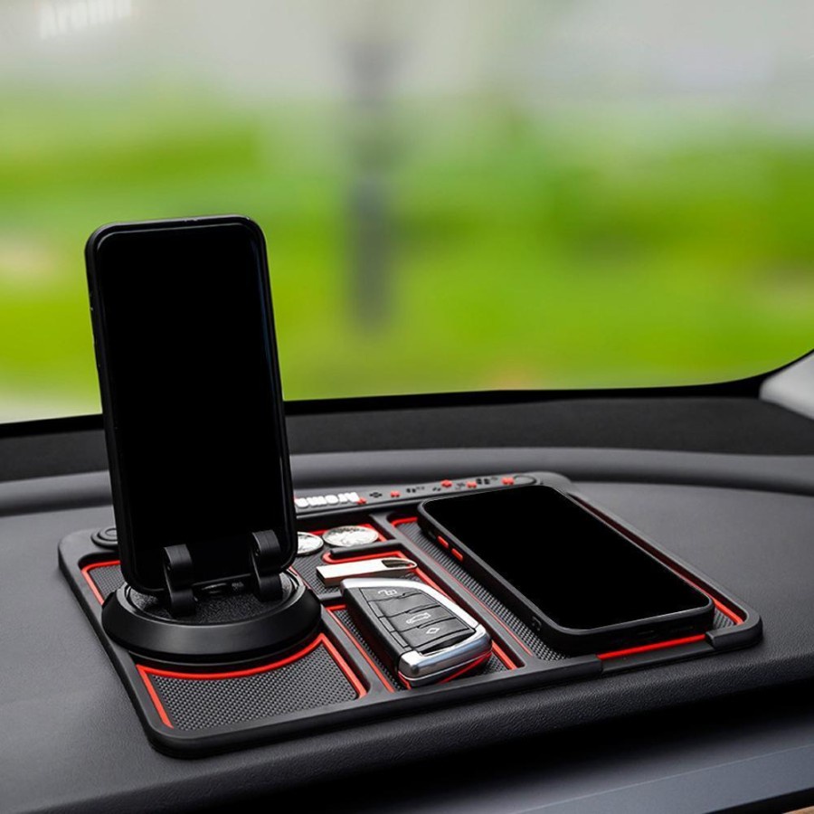 Tatakan Hp Kunci Koin Dashboard Mobil Nano Gel Sticky Pad Anti Slip
