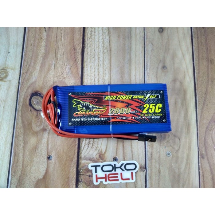 Dinogy 2S 2800mah 25C 7.4V Lipo Battery Q X7 Taranis Transmitter QX7