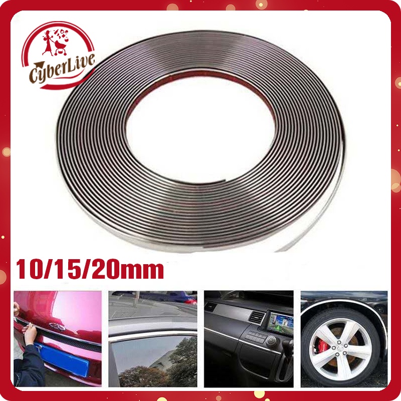 15meter List Chrome Moulding Mobil Lis Chrome Mobil Premium Universal