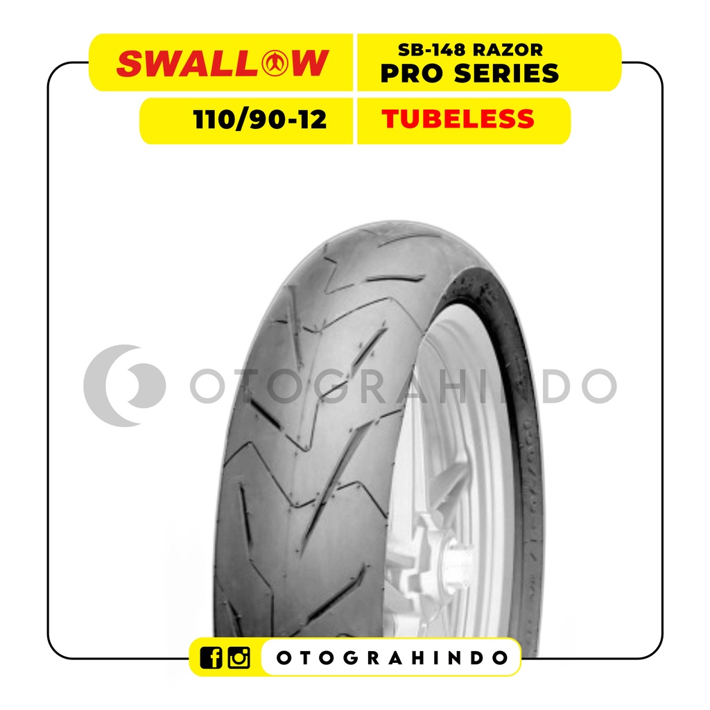 Ban Luar Motor Swallow SB-148 Razor XP Pro Series 110/90-12 Ring 12 Tubeless Soft Compound