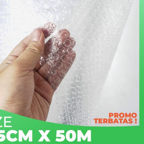 

BUBBLE WRAP ROLL 50 METER HITAM PUTIH BUBLE WRAP MURAH PROMO MULIAPACK - MP ORG - Putih