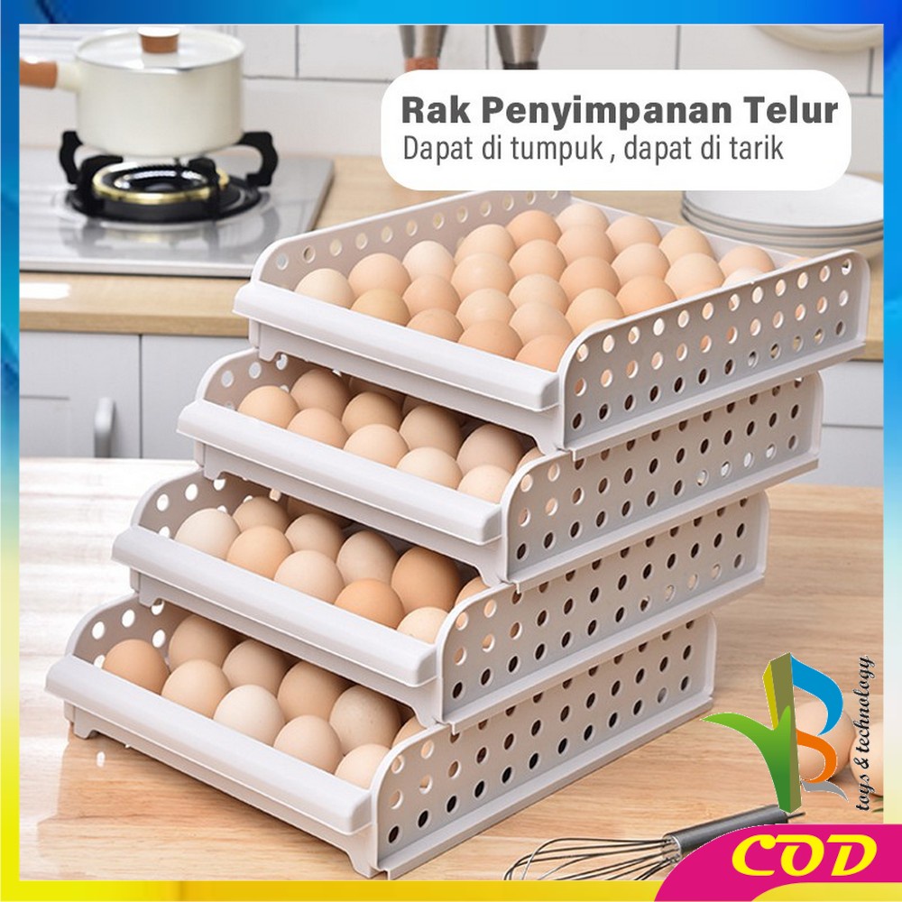 RB-C201 Rak Telur Egg Storage Box Organizer Kotak Telur Tempat Penyimpanan Telor 30 Sekat Impor