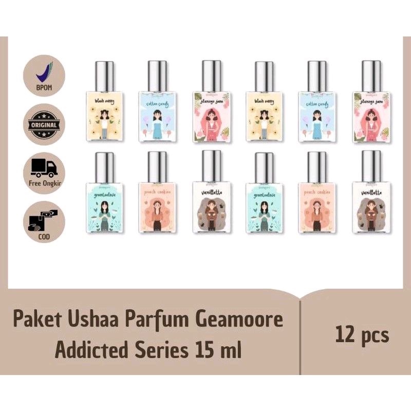 Parfum geamoore addicted 15 ml paket usaha