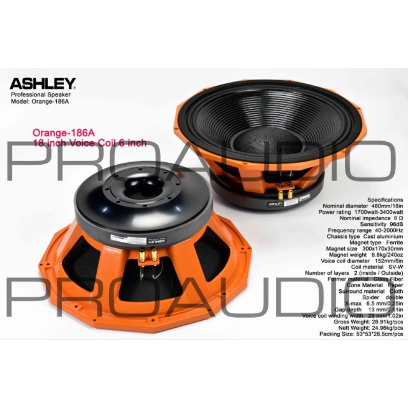 speaker component ashley orange 186A 186 A 186 Original